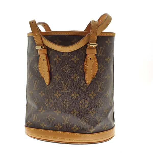 imgrc0082105289 Louis Vuitton Petit Bucket PM Shoulder Bag Canvas Brown