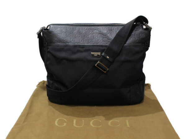 imgrc0082110591 Gucci Guccisima Leather Shoulder Bag Black