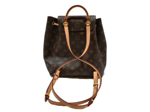 imgrc0082273810 Louis Vuitton Montsouris NM PM Monogram Canvas Backpack Brown