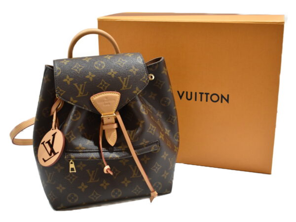 imgrc0082273824 Louis Vuitton Montsouris NM PM Monogram Canvas Backpack Brown