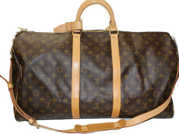 imgrc0082343151 Louis Vuitton Keepall Bandouliere 55 Monogram Brown