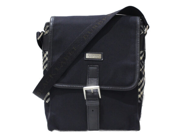 imgrc0082362179 Burberry Nylon Leather Shoulder Bag Navy