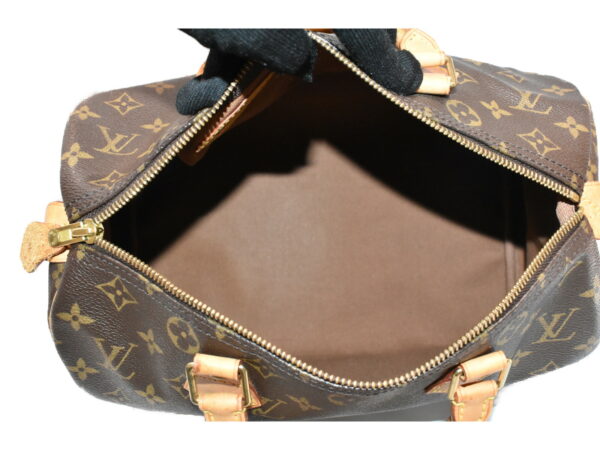 imgrc0082373074 Louis Vuitton Speedy 30 Monogram Canvas Handbag Brown