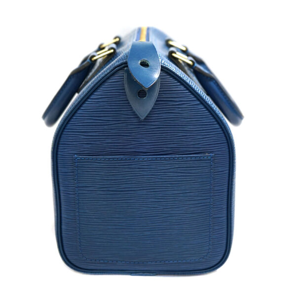 imgrc0082416878 Louis Vuitton Speedy 25 Handbag Leather Blue