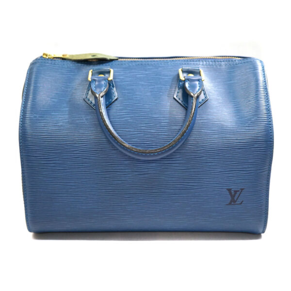 imgrc0082416879 Louis Vuitton Speedy 25 Handbag Leather Blue