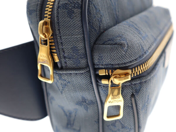 imgrc0082440357 Louis Vuitton Bum Bag Outdoor Monogram Denim Blue Blue