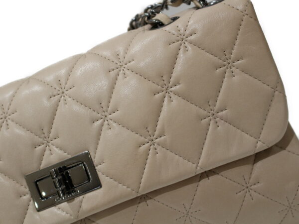 imgrc0082589162 Chanel Turnlock Chain Shoulder Bag Pink Beige