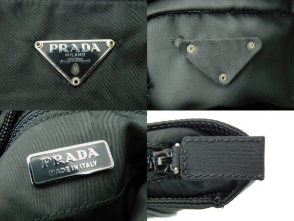 imgrc0082599616 Prada Nylon Handbag Black