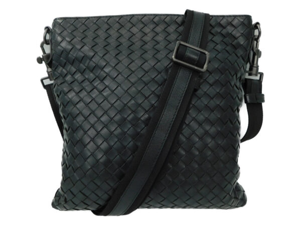 imgrc0082626870 Bottega Veneta Intrecciato Messenger Bag Leather Black