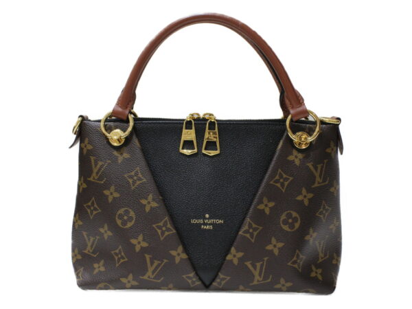 imgrc0082699393 Louis Vuitton V Tote BB Monogram Handbag Noir Black