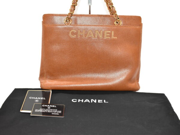 imgrc0082699691 Chanel Chain Tote Bag Camel Leather