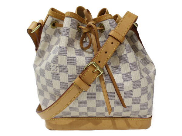 imgrc0082763517 Louis Vuitton Noe BB Damier Azur Shoulder Bag White