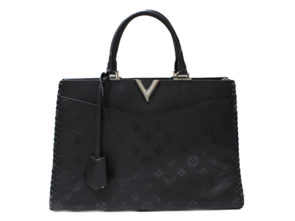 imgrc0082788056 Louis Vuitton Very Zip Tote Smooth Leather Handbag Noir Black