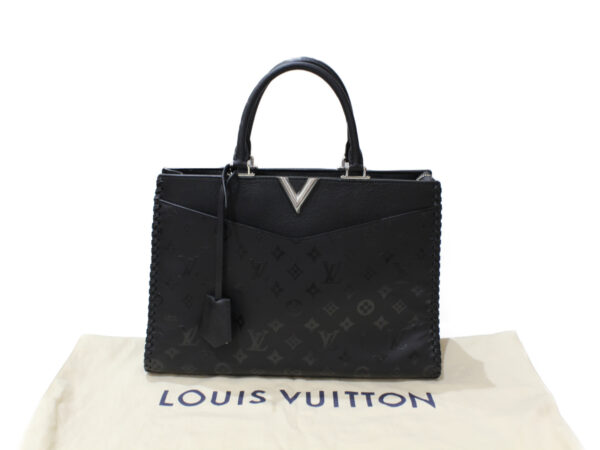 imgrc0082788074 Louis Vuitton Very Zip Tote Smooth Leather Handbag Noir Black