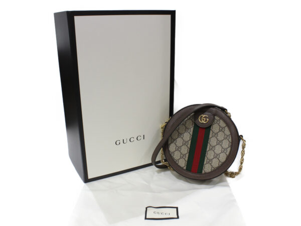 imgrc0082813290 Gucci Ophidia GG Supreme Canvas Shoulder Bag Beige Brown