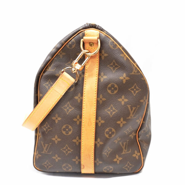 imgrc0082901169 Louis Vuitton Keepall Bandouliere 50 Travel Bag Canvas Brown