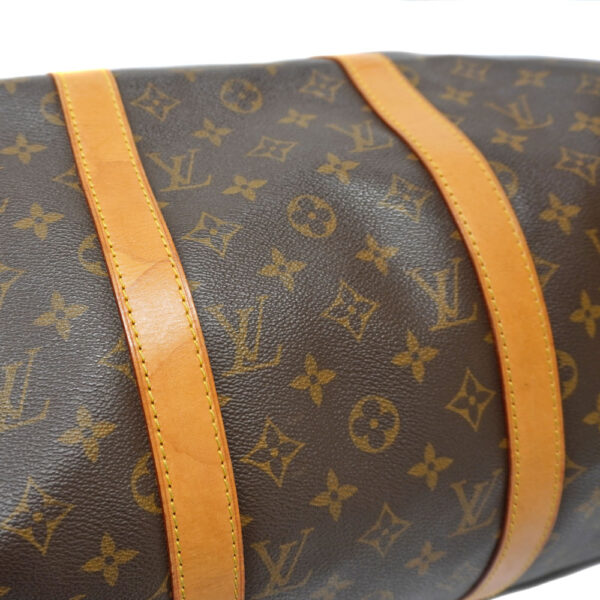 imgrc0082901172 Louis Vuitton Keepall Bandouliere 50 Travel Bag Canvas Brown