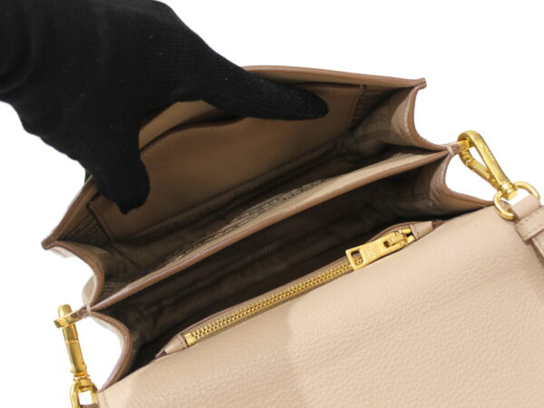 imgrc0082914549 Prada Vitello Dyno Leather Shoulder Bag Beige