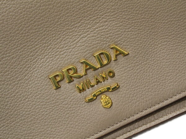 imgrc0082914554 Prada Vitello Dyno Leather Shoulder Bag Beige