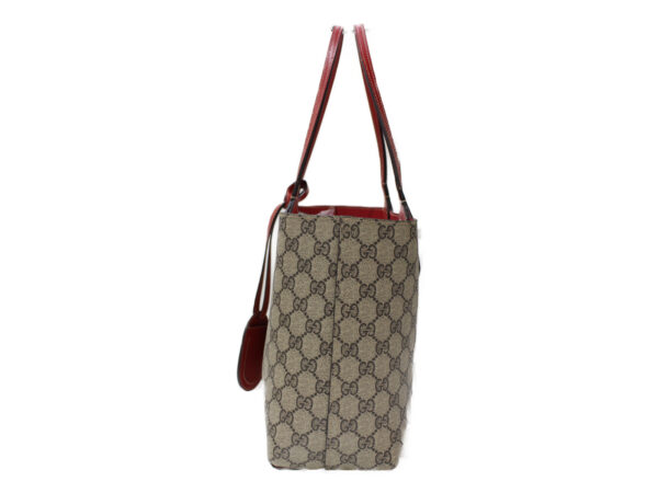 imgrc0083003562 Gucci Reversible GG Canvas Leather Tote Bag Beige Red