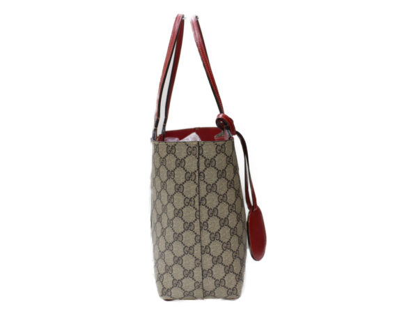 imgrc0083003563 Gucci Reversible GG Canvas Leather Tote Bag Beige Red