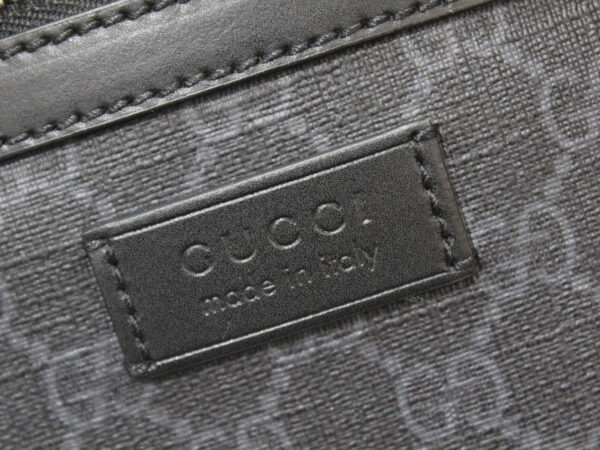 imgrc0083303061 Gucci GG Supreme Canvas Leather Messenger Bag Gray Black