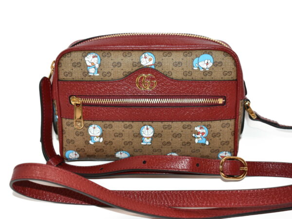 imgrc0083335713 Gucci Doraemon Mini Bag Leather Brown Wine Red