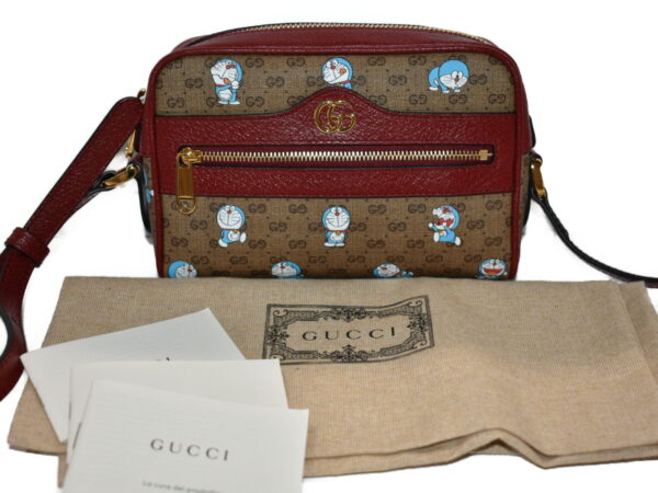 imgrc0083335723 Gucci Doraemon Mini Bag Leather Brown Wine Red