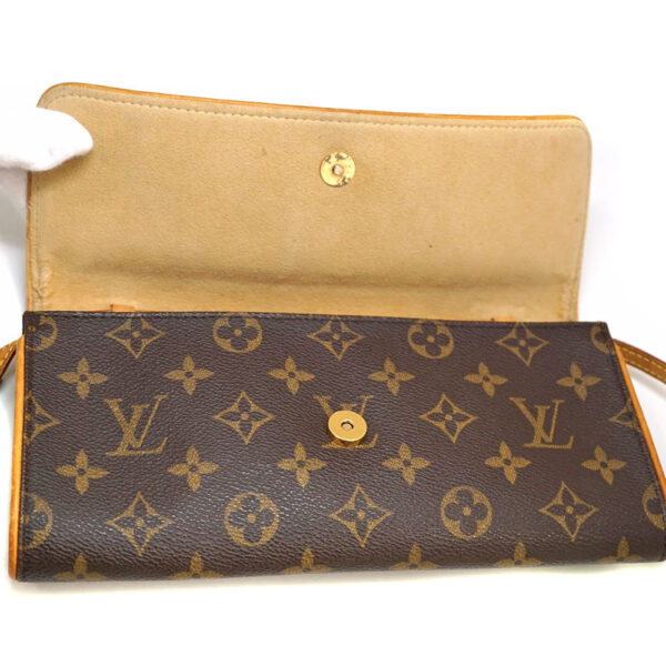 imgrc0083369179 Louis Vuitton Pochette Twin GM Shoulder Bag Canvas Brown