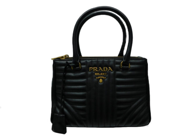 imgrc0083620566 Prada Diagram Mini Handbag Leather Black