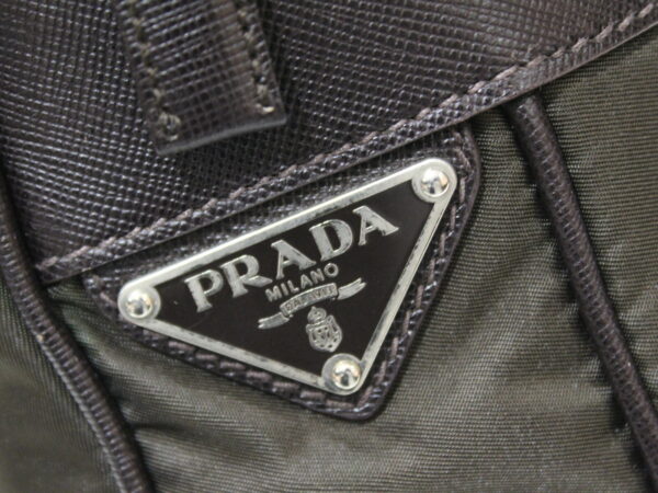 imgrc0083699915 Prada Shoulder Bag Nylon Leather Brown