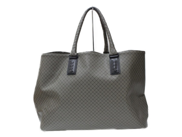 imgrc0083796387 Bottega Veneta Intreccio Jet Tote Bag Leather Gray