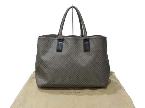 imgrc0083796407 Bottega Veneta Intreccio Jet Tote Bag Leather Gray