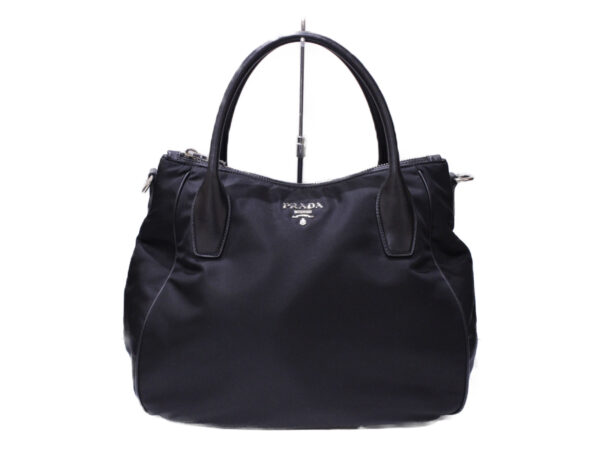 imgrc0083801575 Prada 2WAY Bag Nylon Leather Black