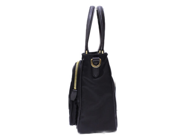 imgrc0083806762 Prada Tote Bag Nylon Leather Black