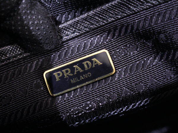 imgrc0083806769 Prada Tote Bag Nylon Leather Black