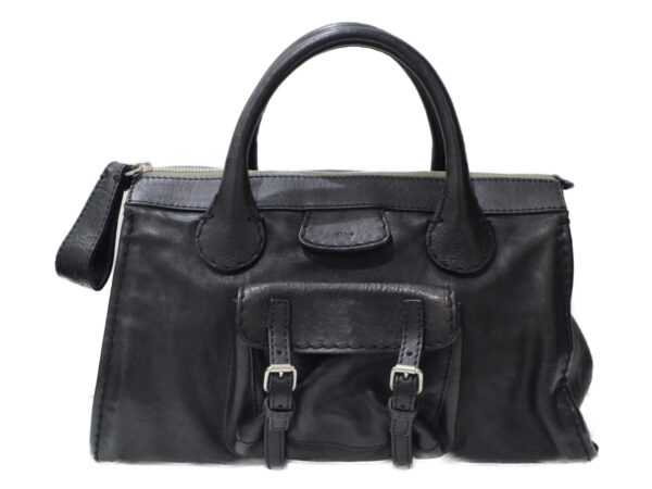 imgrc0083848674 Chloe Edith Handbag Leather Black