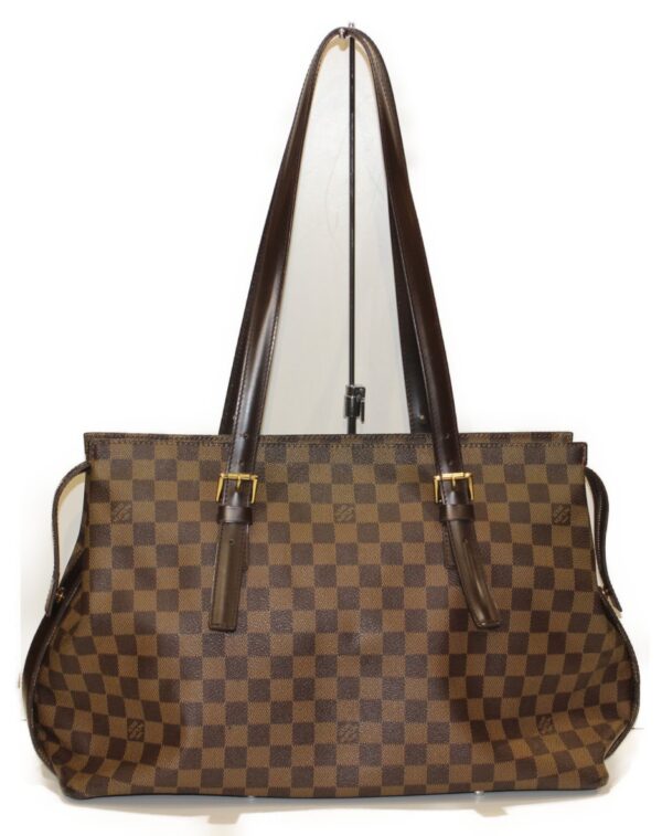 imgrc0083901366 Louis Vuitton Chelsea Damier Ebene Tote Bag Brown