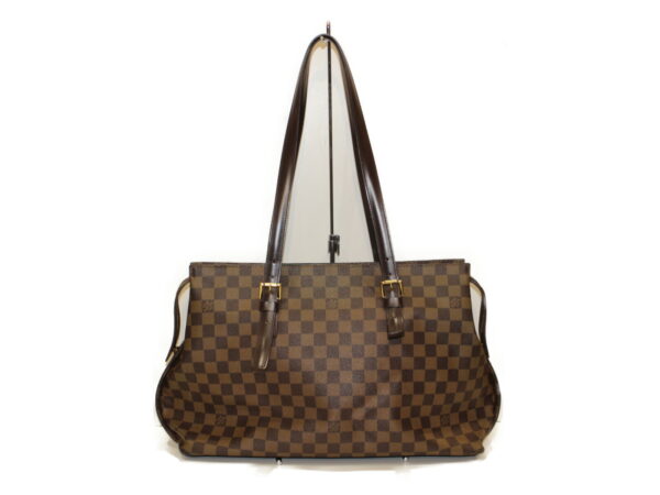 imgrc0083901367 Louis Vuitton Chelsea Damier Ebene Tote Bag Brown