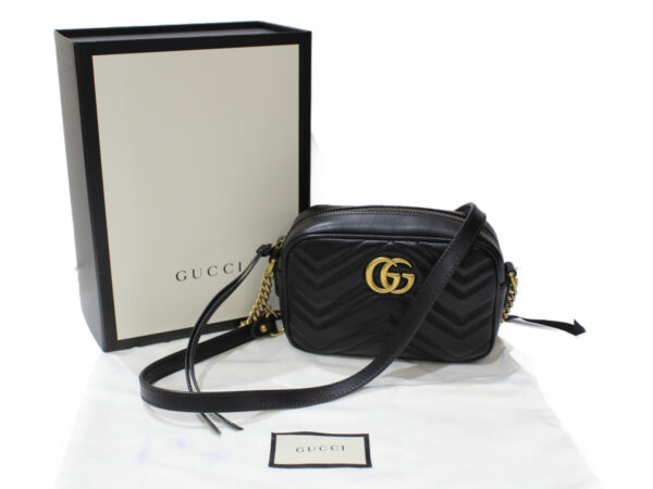 imgrc0083932975 Gucci GG Marmont Quilted Leather Mini Bag Black