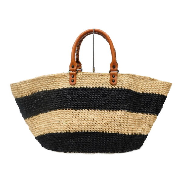 imgrc0084069401 Balenciaga Raffia Basket Bag Beige Black