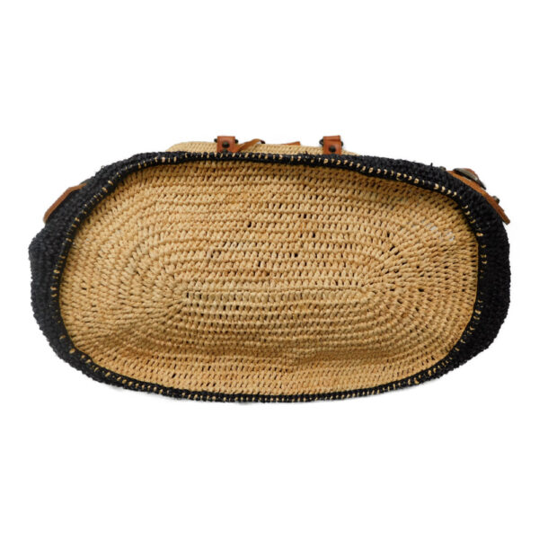 imgrc0084069403 Balenciaga Raffia Basket Bag Beige Black