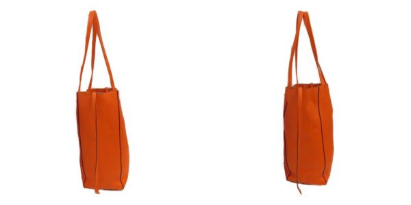 imgrc0084559938 Celine Hippo Phantom Leather Tote Bag Bright Orange