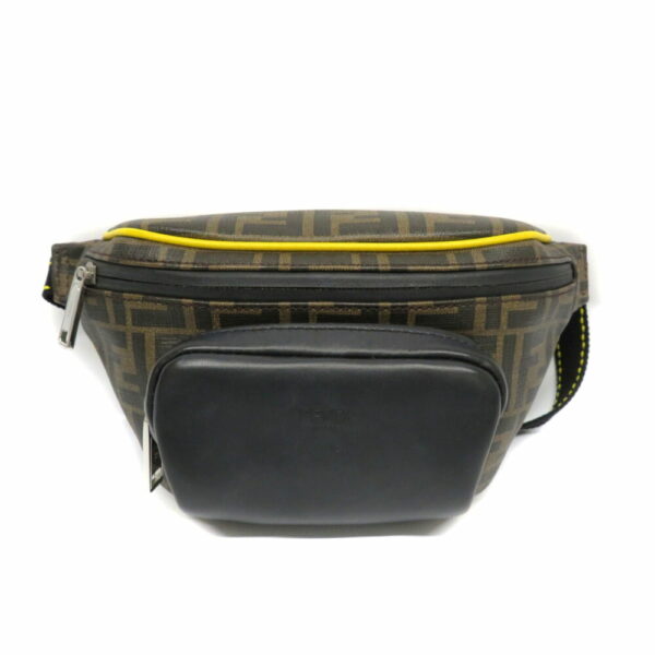 imgrc0084686803 Fendi Body Bag Waist Bag Zucca Pattern Yellow Brown