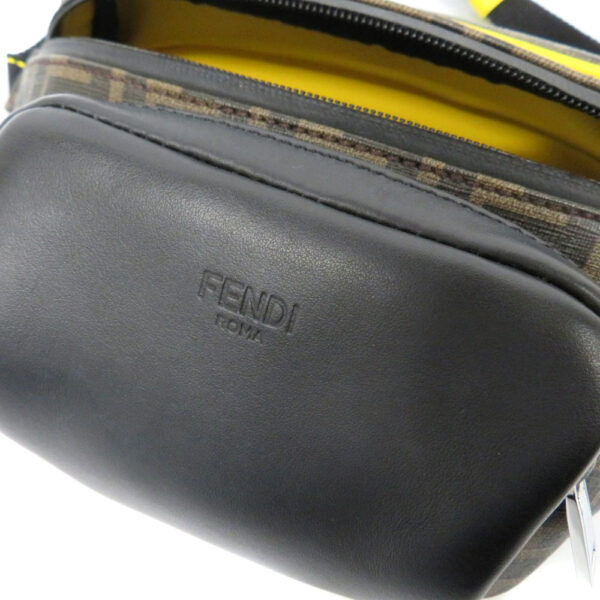 imgrc0084686811 Fendi Body Bag Waist Bag Zucca Pattern Yellow Brown