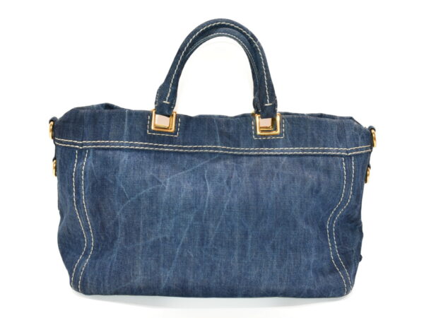 imgrc0084954239 Prada 2WAY Tote Bag Denim Blue