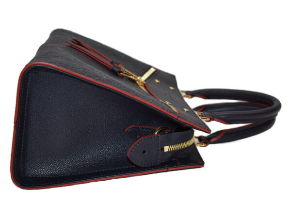 imgrc0085229801 Louis Vuitton Three PM Empreinte Leather Shoulder Bag Navy