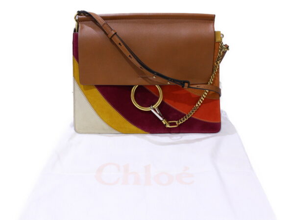 imgrc0085231411 Chloe Faye Shoulder Bag Leather Suede Brown