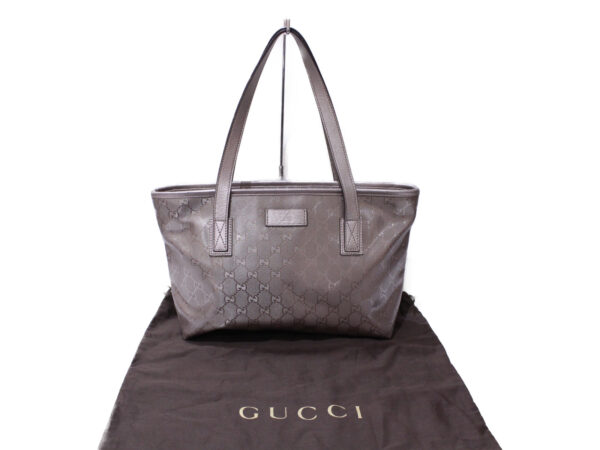 imgrc0085367262 Gucci Leather Tote Bag Metallic Purple