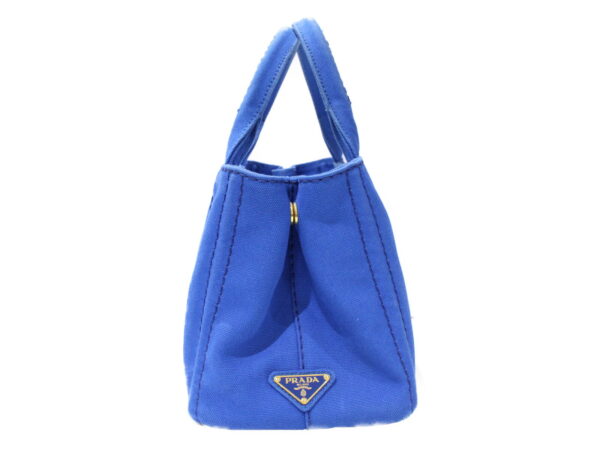 imgrc0085388814 Prada Canapa Handbag Canvas Blue